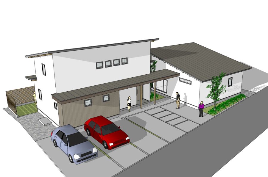 新野の二世帯住宅　i.house